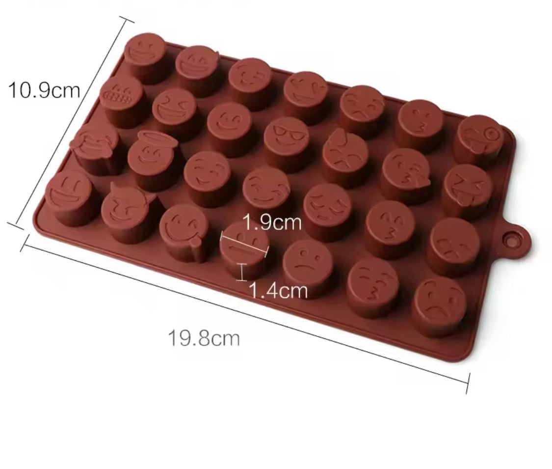 Smiley Shape Silicone Chocolate Mold, Cake Decorating Tools, Silicone Emoji Chocolate Molds Smiley Shape Silicone Chocolate Mold, Cake Decorating Tools, Silicone Emoji Chocolate Molds